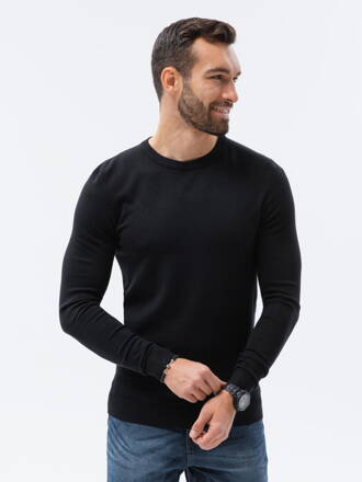 Men's sweater E177 - black