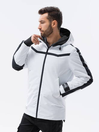 Men's mid-season quilted jacket C455 - white