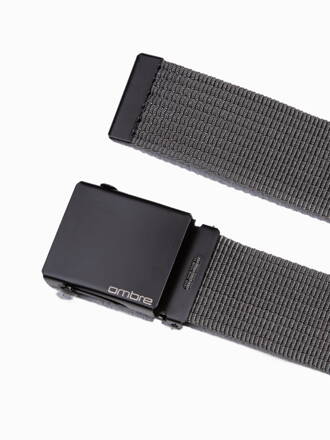 Men's sackcloth belt A030 - dark grey