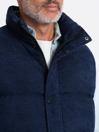 Men's quilted vest - navy V57