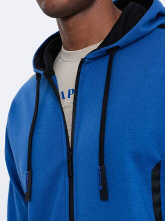 Men's zip-up sweatshirt B1076 - blue