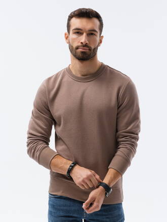 Men's plain sweatshirt B978 - coffee