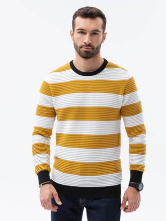Men's sweater E189 - mustard