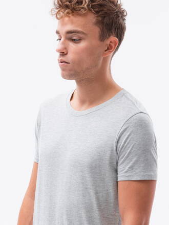 Men's plain t-shirt S1370 - grey melange