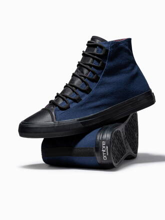 Men's casual sneakers - navy T378