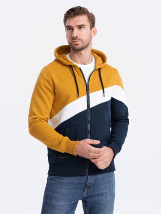 Men's hooded sweatshirt - mustard V4 B1419