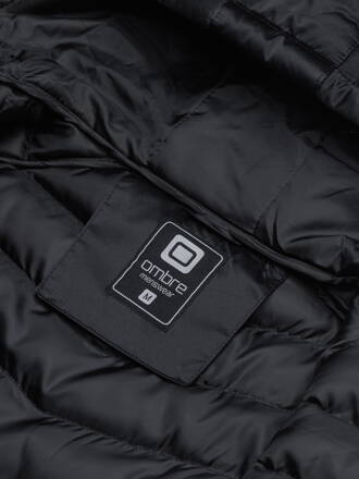 Men's mid-season quilted jacket C368 - black