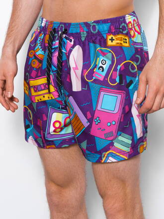 Men's swimming shorts W318 - violet