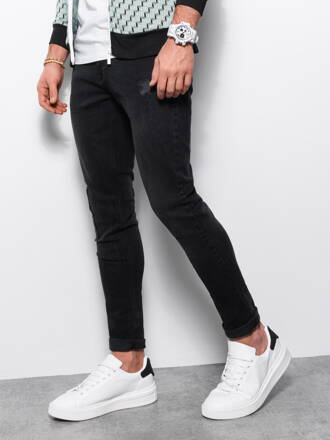 Men's jeans SKINNY FIT - black P1060