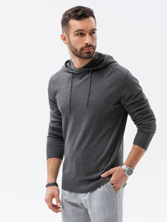 Men's sweater E187 - grey melange