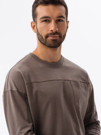 Men's sweatshirt - dark brown B1277