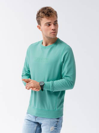 Men's printed sweatshirt B1160 - turquoise