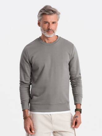Men's plain sweatshirt B978 - grey