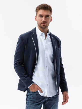 Elegant men's blazer M81 - navy
