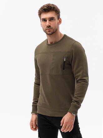 Men's sweatshirt B1355 - dark olive
