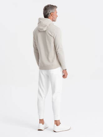 Men's hooded sweatshirt B1147 - light grey