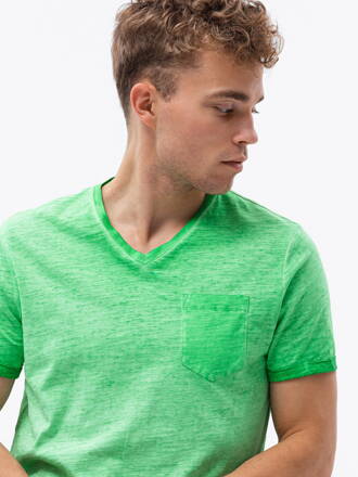 Men's plain t-shirt S1388 - green