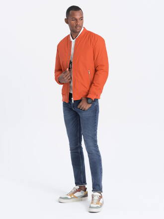 Men's mid-season quilted jacket C538- brick