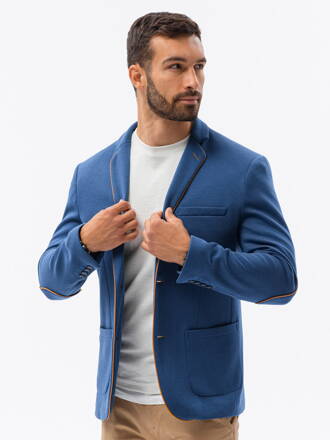 Elegant men's blazer M81 - blue