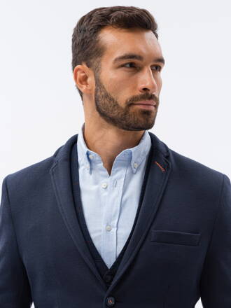 Men's elegant blazer jacket  M80 - navy