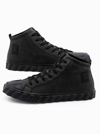 Men's ankle shoes T374- black