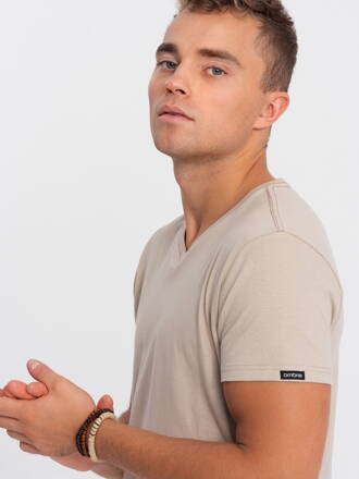 Men's plain t-shirt S1369 - warm grey