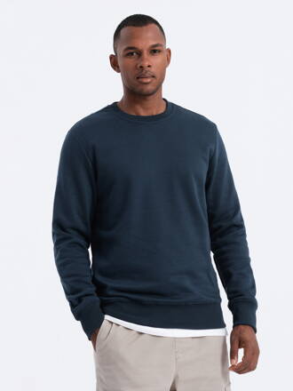 Men's plain sweatshirt B978 - navy