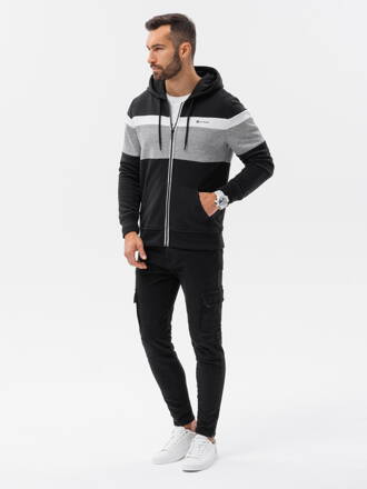 Men's hooded sweatshirt - black V4 B1420