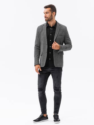 Men's casual blazer jacket M162 - black