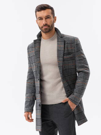 Men's coat C431 - black