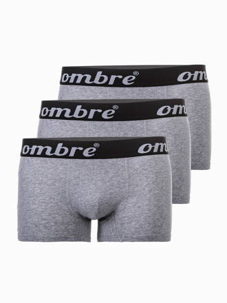 Pánske boxerky Ombre U06 - šedá farba trojbalenie