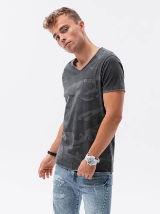 Men's t-shirt - grey-camo S1624