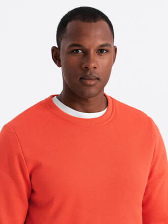 Men's plain sweatshirt B978 - dark red
