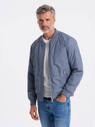 Men's mid-season quilted jacket C538- blue