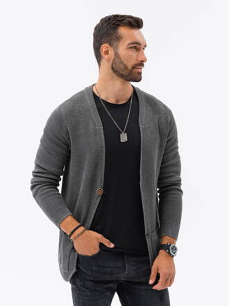 Men's sweater E193 - dark grey