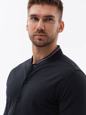 Men's shirt with long sleeves K542 - black