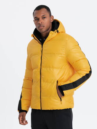 Men's winter jacket C503 - yellow