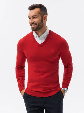 Men's sweater E120 - red