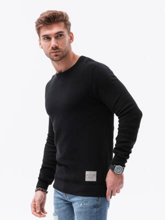 Men's sweater E185 - black