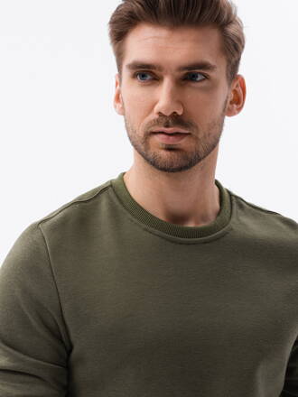 Men's plain sweatshirt B978 - olive