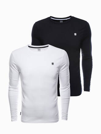 Men's plain longsleeve - mix 2-pack V4 Z40