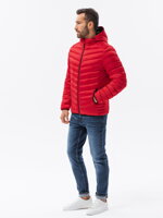 Men's mid-season quilted jacket C368 - blue