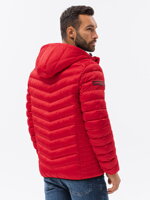 Men's mid-season quilted jacket C368 - blue