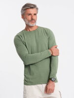 Men's plain longsleeve L131 - olive