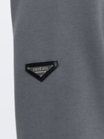 Men's unbuttoned bomber jacket - gray V3 OM-SSZP-22FW-011
