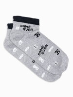 Men's socks U177 - grey/black