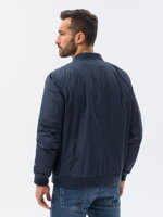 Men's mid-season quilted jacket C538- navy