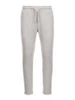 Men's knit pants with elastic waistband - light grey V4 OM-PACP-0121