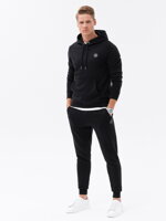 Men's sweatshirt set hoodie + pants - black V2 Z61