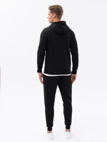 Men's sweatshirt set hoodie + pants - black V2 Z61